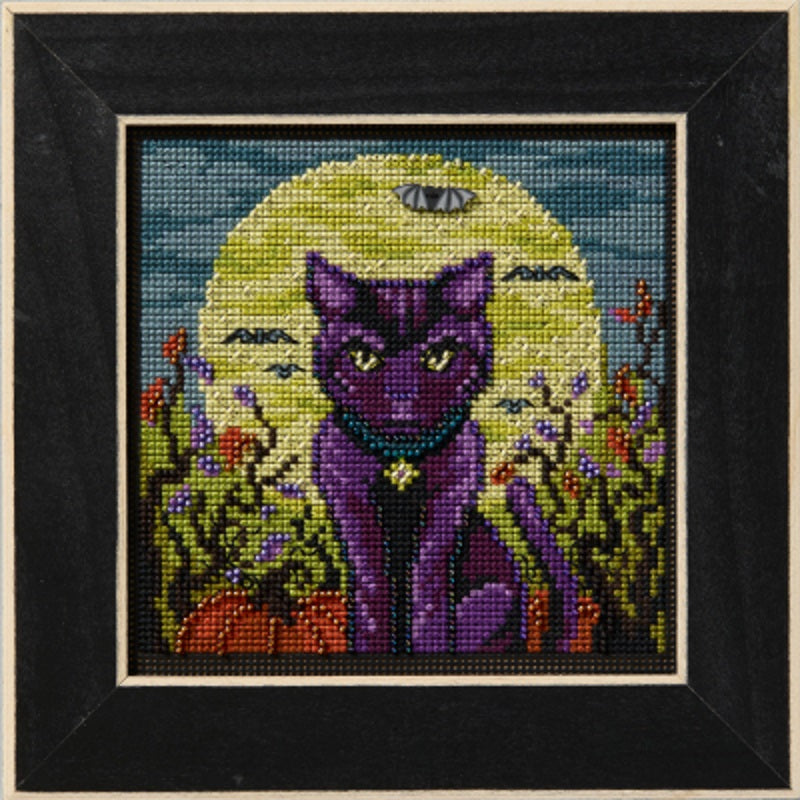 Spooky Cat - Mill Hill Buttons and Beads - Cross Stitch Kit