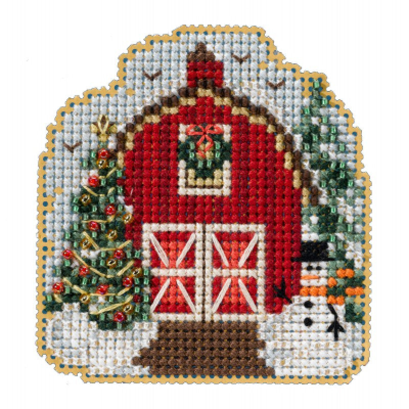 Winter Barn - Mill Hill - Winter Holiday - Cross Stitch Kit