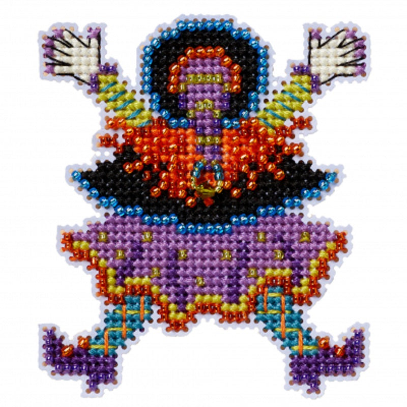 Splat Witch - Mill Hill - Autumn Harvest - Cross Stitch Kit
