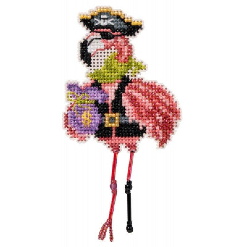 Pirate Flamingo - Mill Hill - Autumn Harvest - Cross Stitch Kit