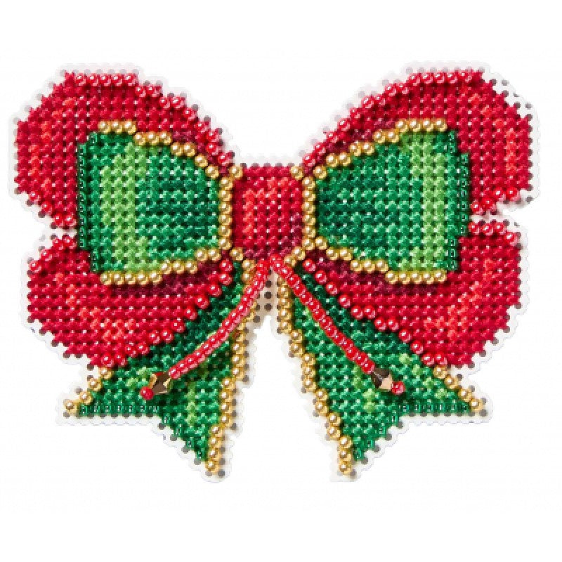 Holiday Bow - Mill Hill - Winter Holiday - Cross Stitch Kit