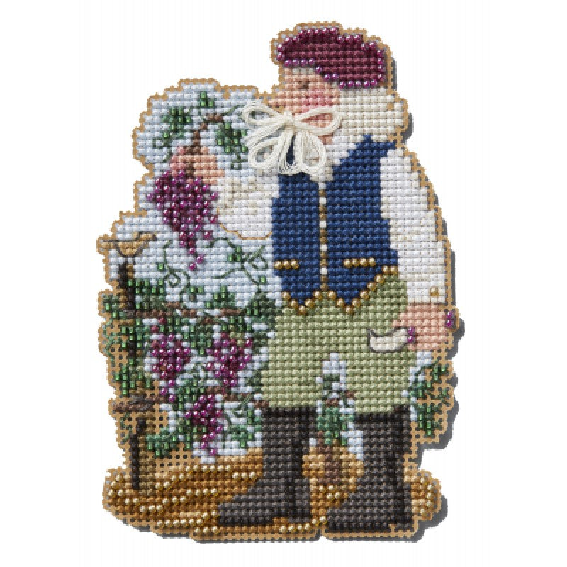 Vineyard Santa - Mill Hill - Mediterranean Santas - Cross Stitch Kit