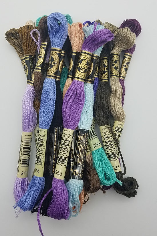 DMC Floss Set for Miss Aurora Morpho - Nora Corbett NC244