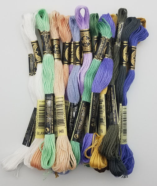 DMC Floss Set for Calla Lilly Bride - Nora Corbett NC291
