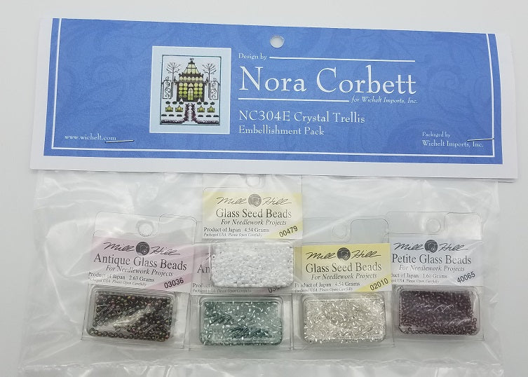 Crystal Trellis - Nora Corbett - Chart, Beads, All Thread - NC304