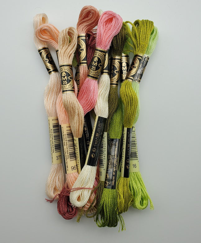 DMC Floss Set for Praying Mantis - Nora Corbett NC314