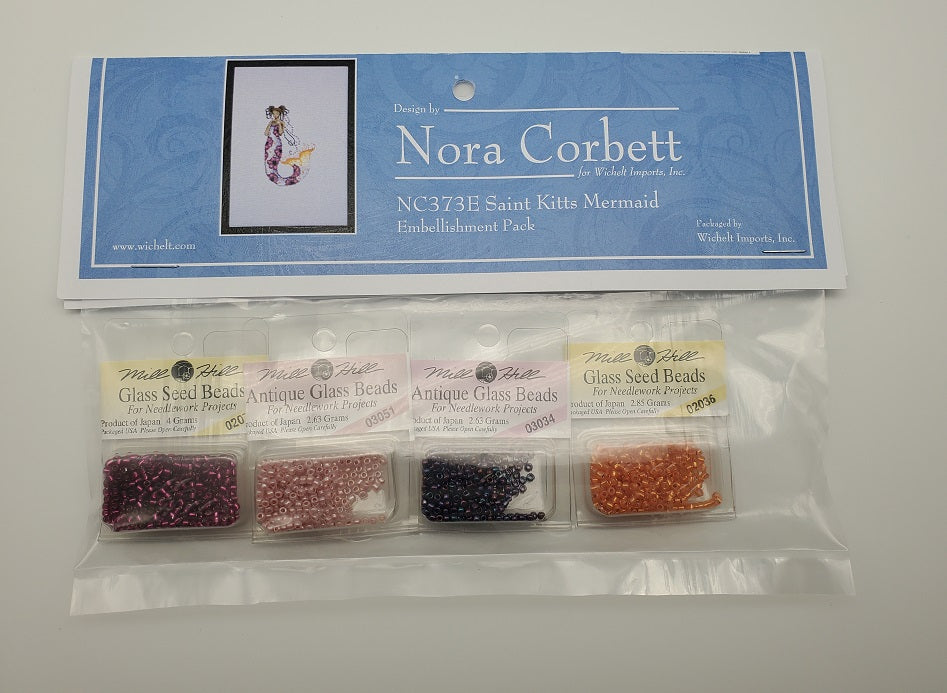 Saint Kitts Mermaid - Nora Corbett - Chart, Beads, Specialty Thread - NC373
