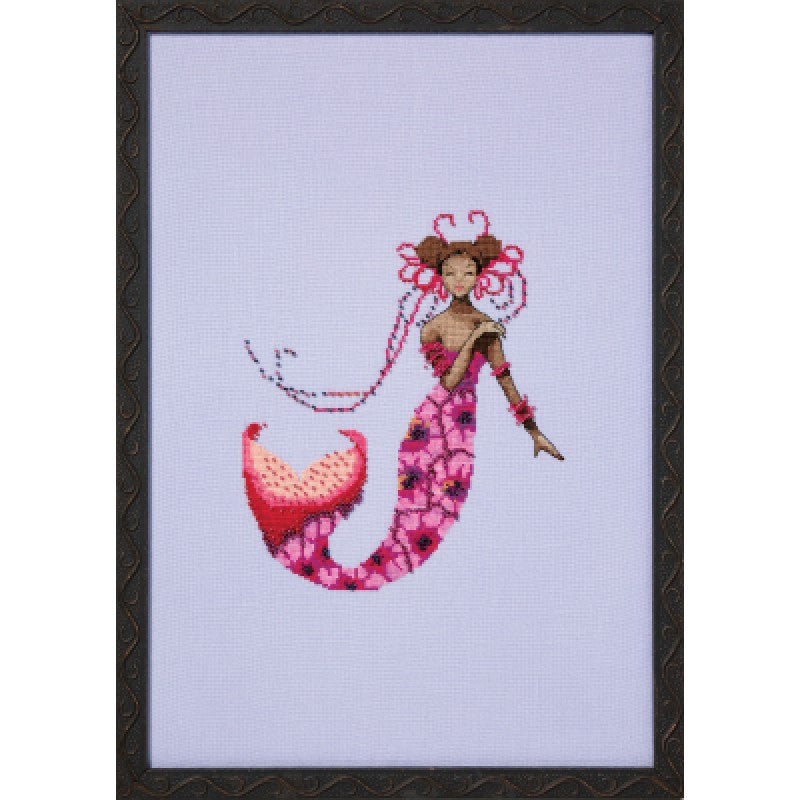 Saint Lucia Mermaid - Nora Corbett - Chart, Beads, Specialty Thread - NC374