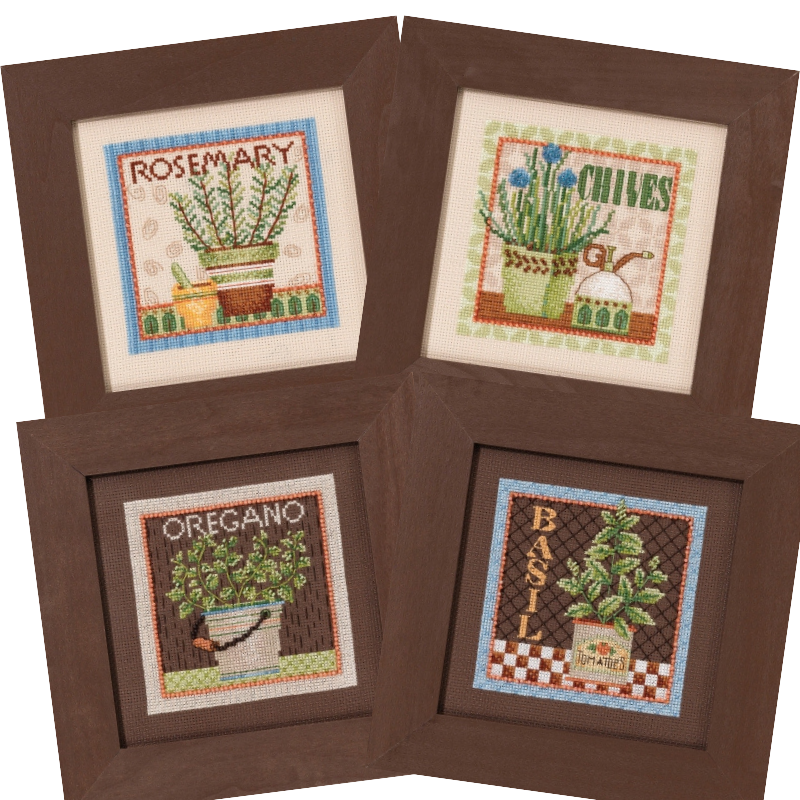 Basil Oregano Rosemary Chives- Debbie Mumm - Mill Hill - Cross Stitch Kits