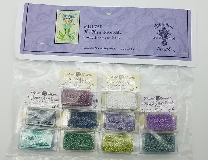 The Three Mermaids - Mirabilia - Chart, Beads, All Thread - MD178