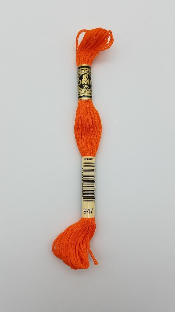 DMC 947 - 6-Strand Floss - Burnt Orange