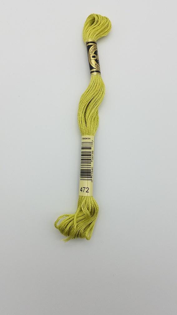 DMC 472 - 6-Strand Floss - Avocado Green Ultra Light