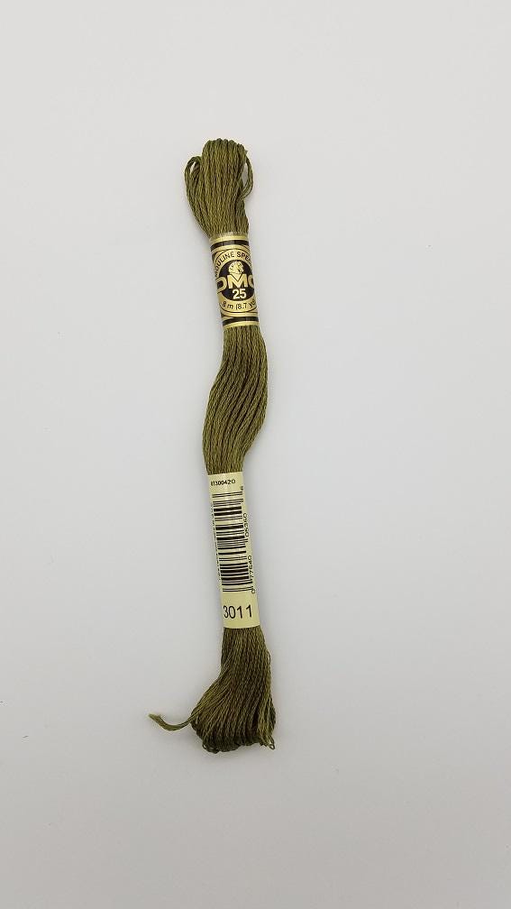 DMC 3011 - 6-Strand Floss - Khaki Green Dark