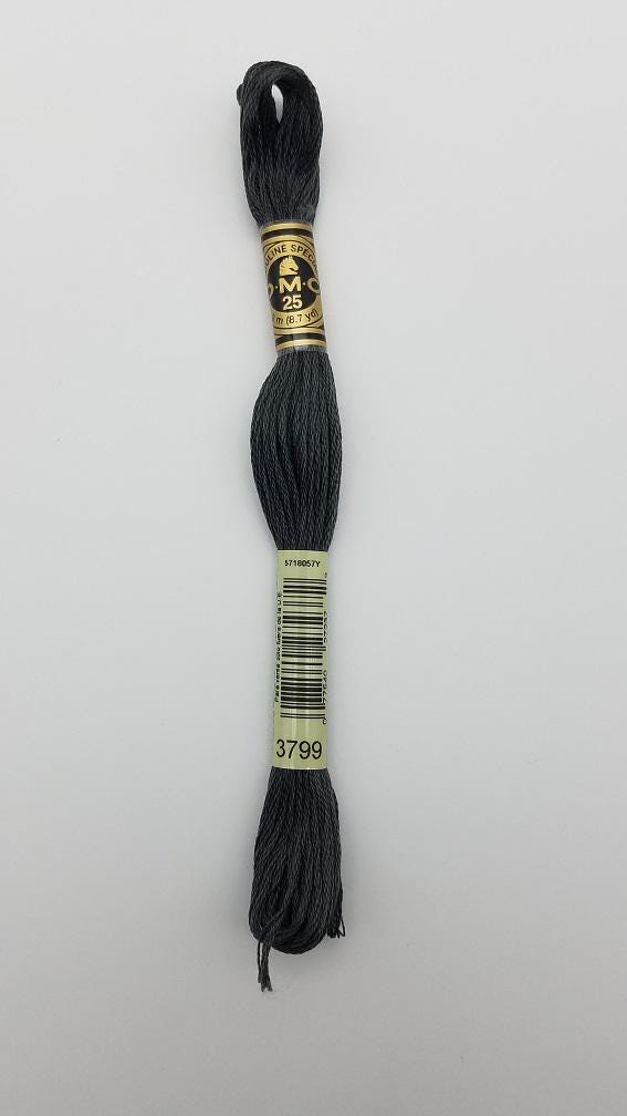 DMC 3799 - 6-Strand Floss - Pewter Grey Very Dark