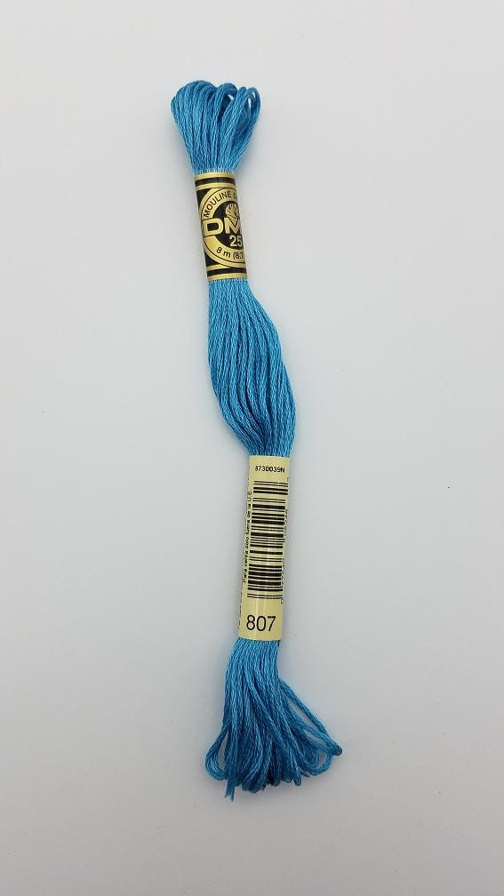 DMC 807 - 6-Strand Floss - Peacock Blue