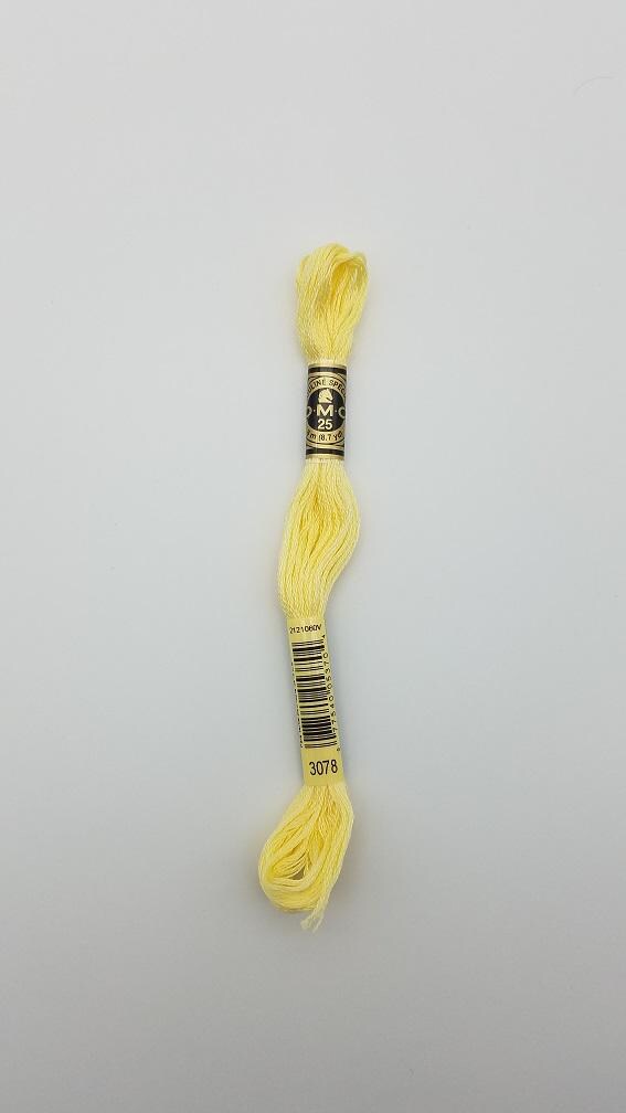 DMC 3078 - 6-Strand Floss - Golden Yellow Very Light