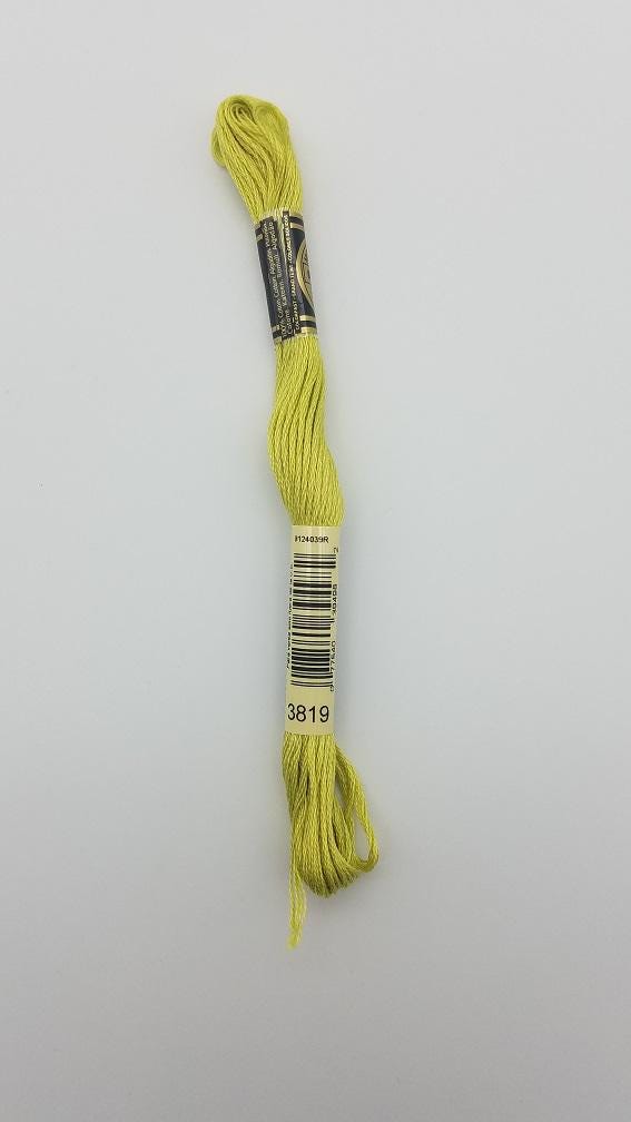 DMC 3819 - 6-Strand Floss - Moss Green Light