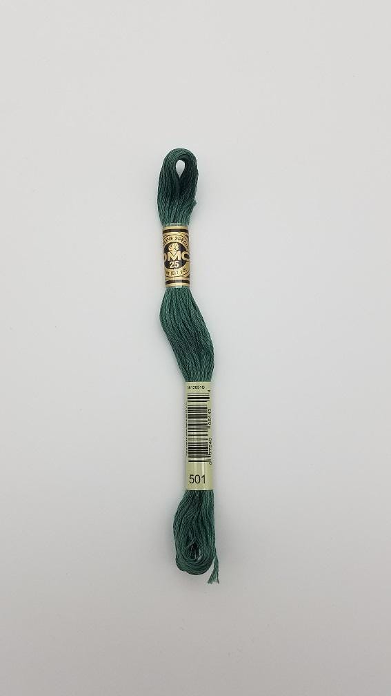 DMC 501 - 6-Strand Floss - Blue Green Dark