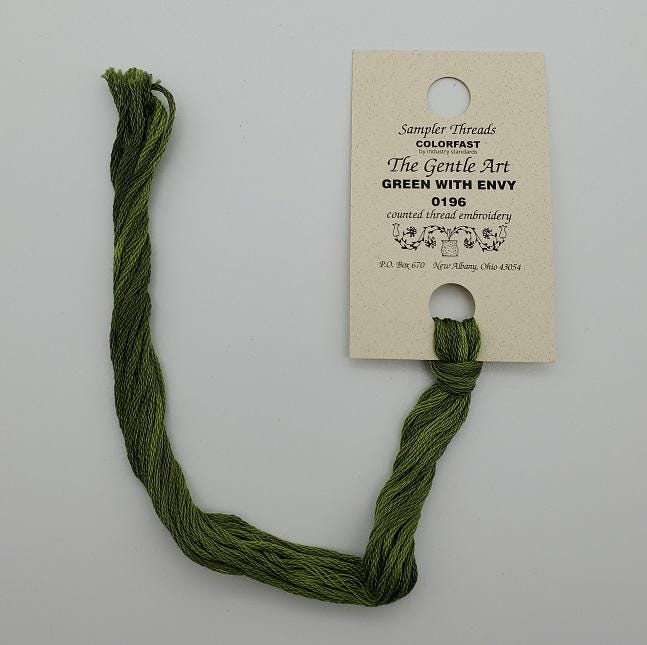 Green With Envy - Gentle Art Sampler Hand-Dyed Floss - 0196