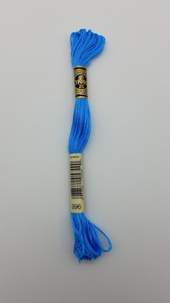 DMC 996 - 6-Strand Floss - Electric Blue Medium