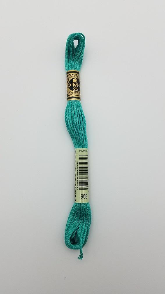 DMC 958 - 6-Strand Floss - Seagreen Dark