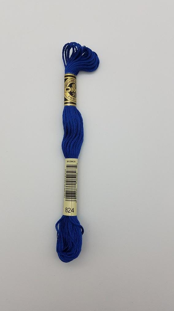 DMC 824 - 6-Strand Floss - Blue Very Dark
