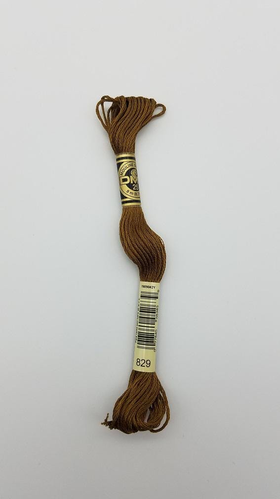 DMC 829 - 6-Strand Floss - Golden Olive Very Dark