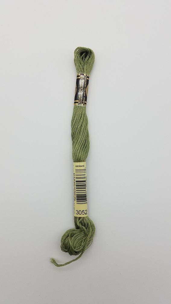 DMC 3052 - 6-Strand Floss - Green Gray Medium