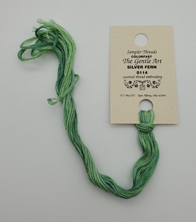 Silver Fern - Gentle Art Sampler Hand-Dyed Floss - 0114