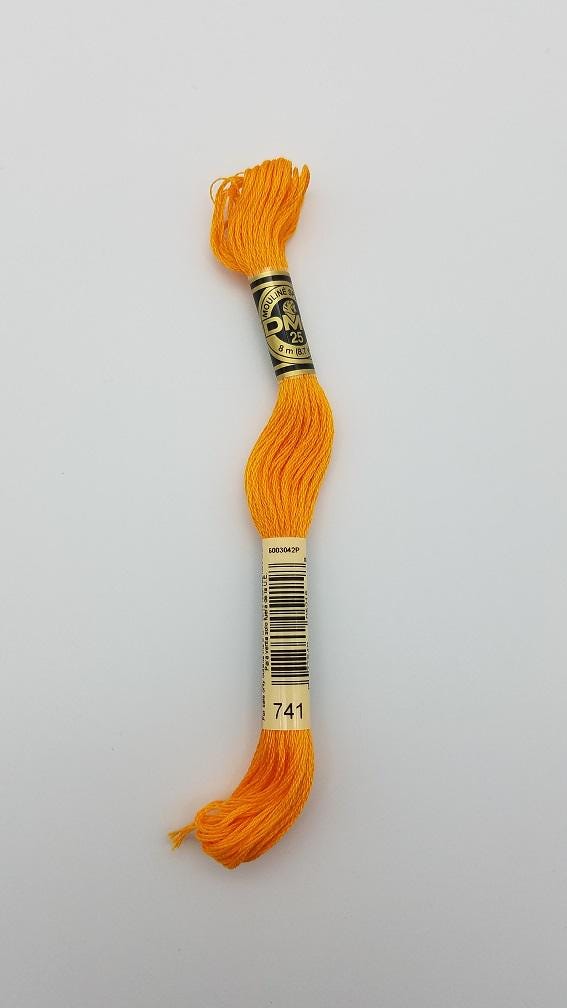 DMC 741 - 6-Strand Floss - Tangerine Medium