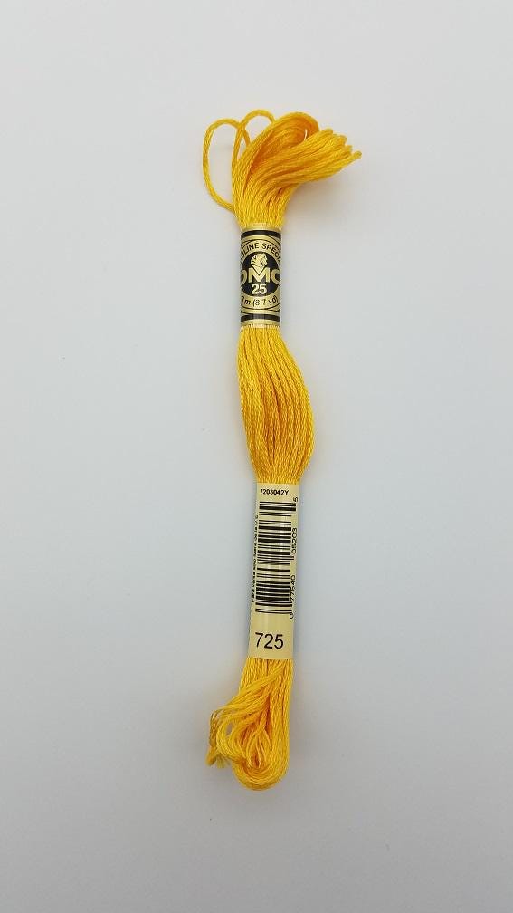 DMC 725 - 6-Strand Floss - Topaz Medium Light