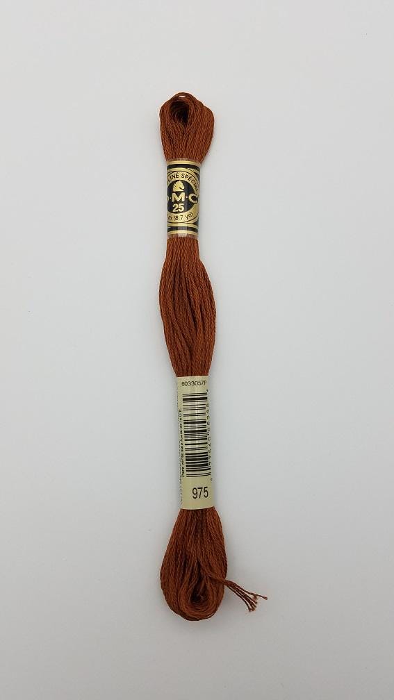 DMC 975 - 6-Strand Floss - Golden Brown Dark