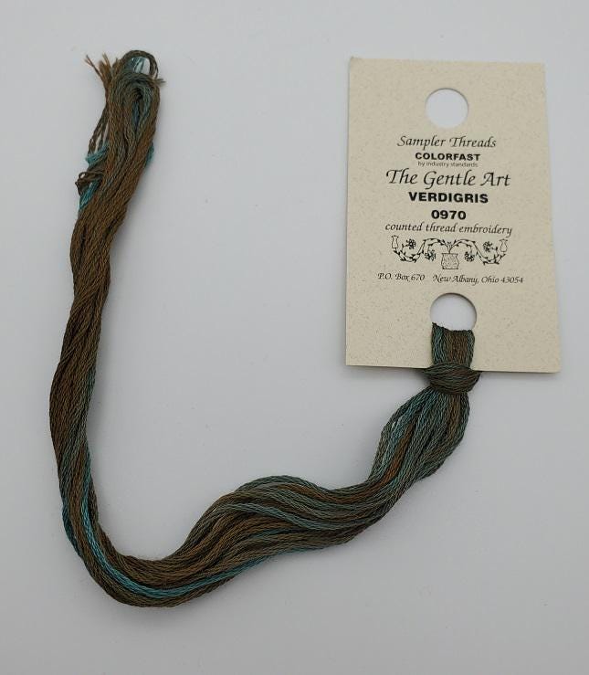 Verdigris - Gentle Art Sampler Hand-Dyed Floss - 0970