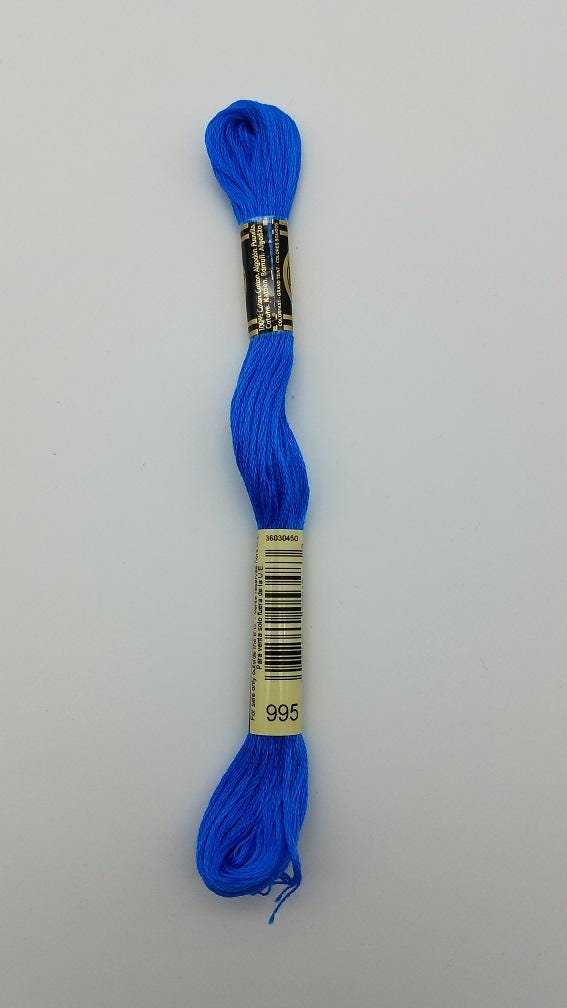 DMC 995 - 6-Strand Floss - Electric Blue Dark