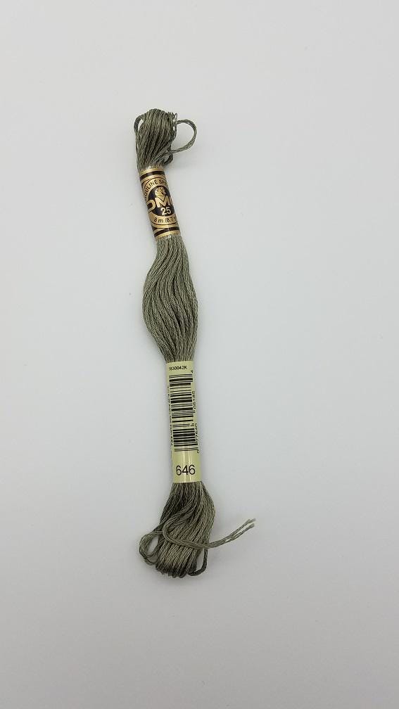 DMC 646 - 6-Strand Floss - Beaver Gray Dark
