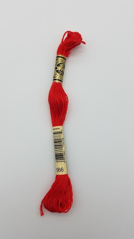 DMC 666 - 6-Strand Floss - Bright Red