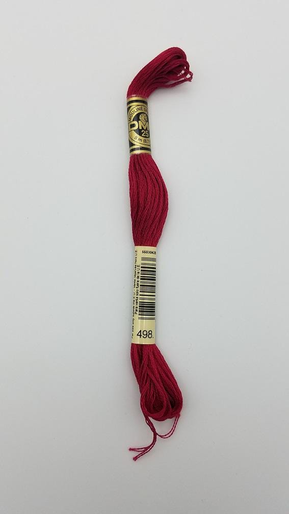 DMC 498 - 6-Strand Floss - Red Dark