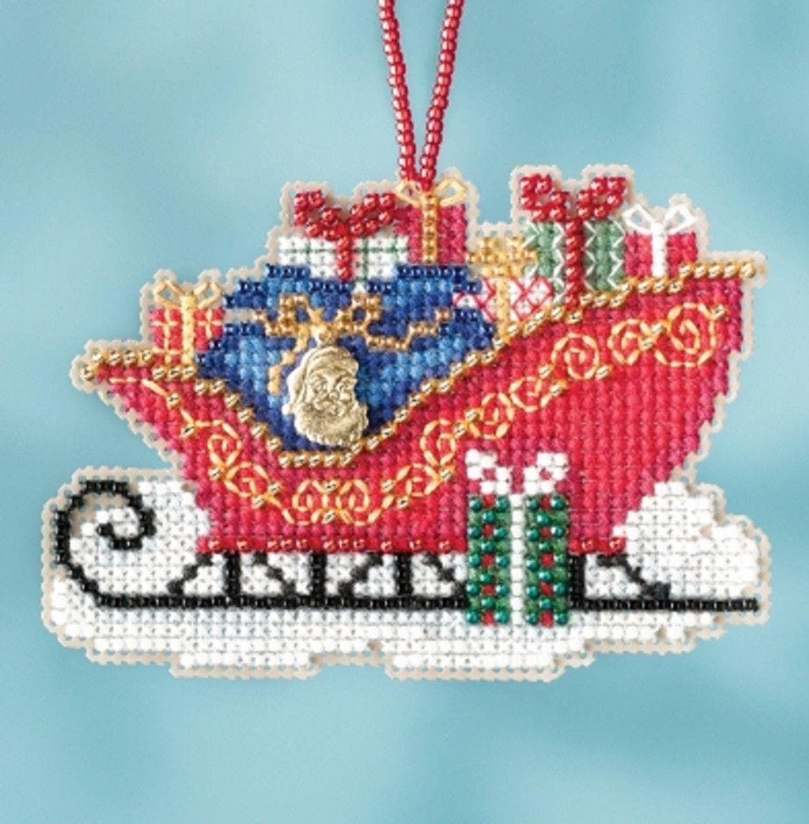 Mill Hill - Sleigh Ride - Traditional Sleigh - Cross Stitch Ornament - MH16-1736