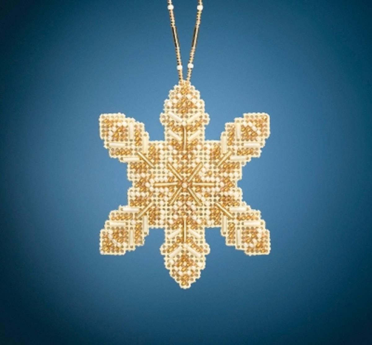Pearl Snowflake - Mill Hill - Beaded Holiday - Cross Stitch Kit - MH21-2016