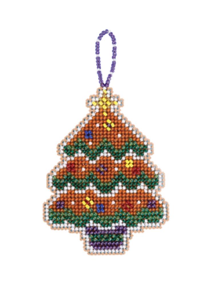 Gingerbread Tree - Mill Hill - Beaded Holiday - Cross Stitch Kit - MH21-2115