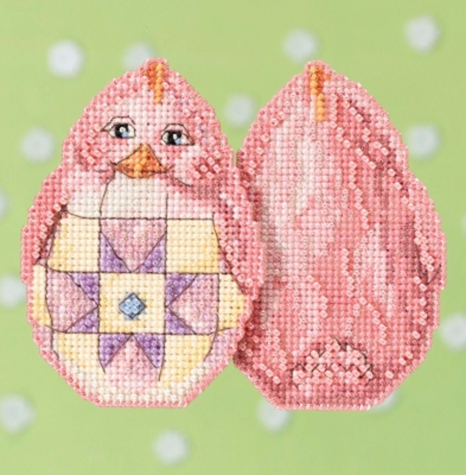 Mill Hill - Jim Shore - Pink Chick - Beaded Cross Stitch Kit - JS18-1715