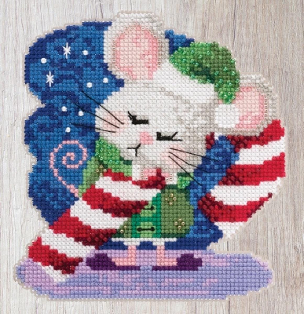 Cindy Cane - Mill Hill - Mouse Trilogy - Cross Stitch Kit - MH19-2013