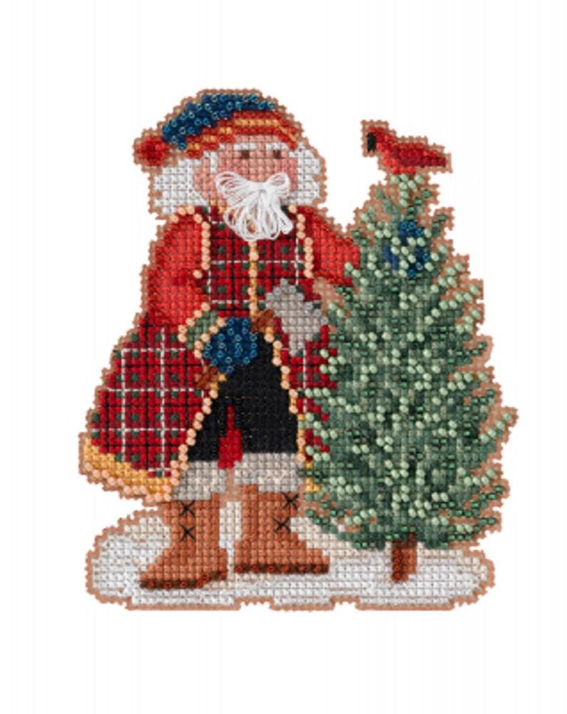Scotch Pine Santa - Mill Hill - Timberline Santas - Cross Stitch Kit - MH20-2231