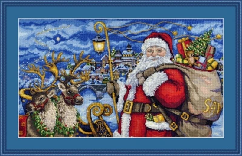 Santa and Reindeer - Merejka - Counted Cross Stitch Kit - MK106