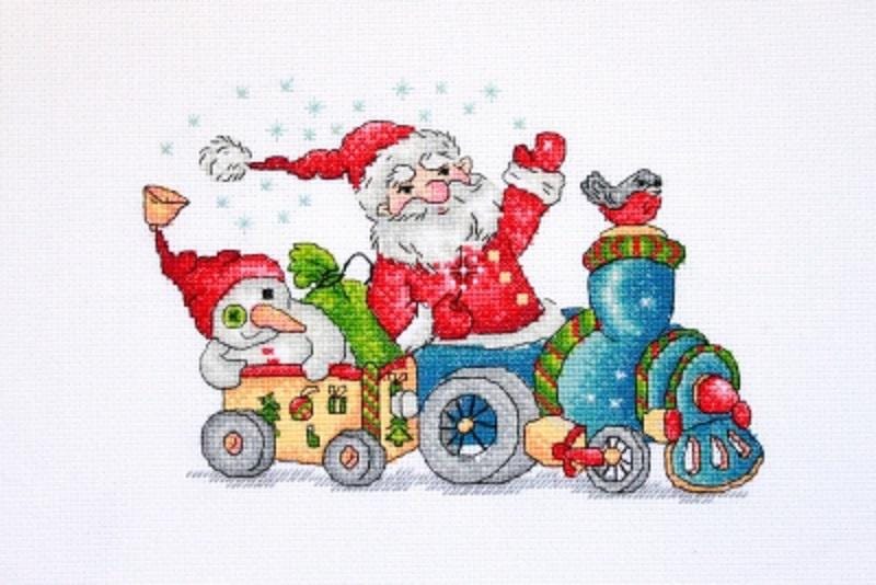 Christmas Travel - Train - Merejka - Counted Cross Stitch Kit - MK116