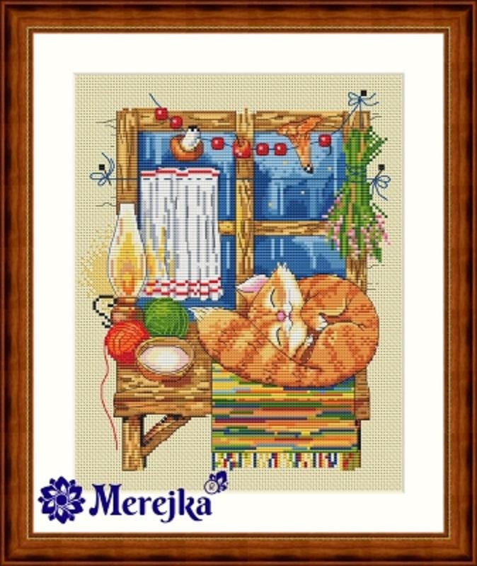 The Cat - Merejka - Counted Cross Stitch Kit - MK8