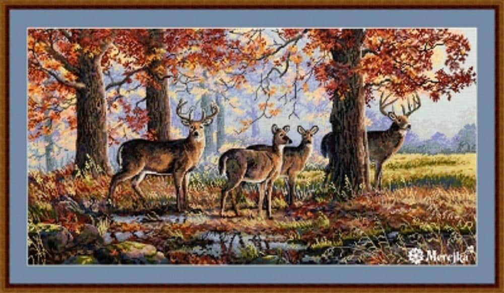 Deer Under the Oaks - Merejka - Counted Cross Stitch Kit - MK168