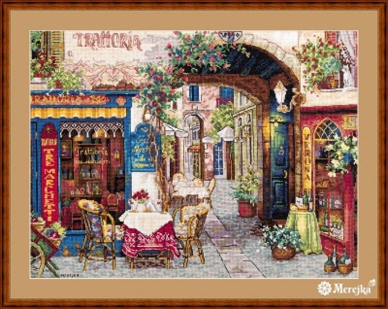 Cafe in Verona - Merejka - Counted Cross Stitch Kit - MK161