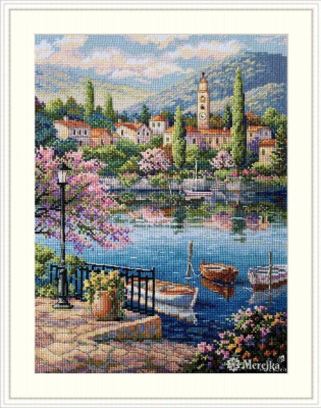 Village Lake Afternoon - Merejka - Counted Cross Stitch Kit - MK204