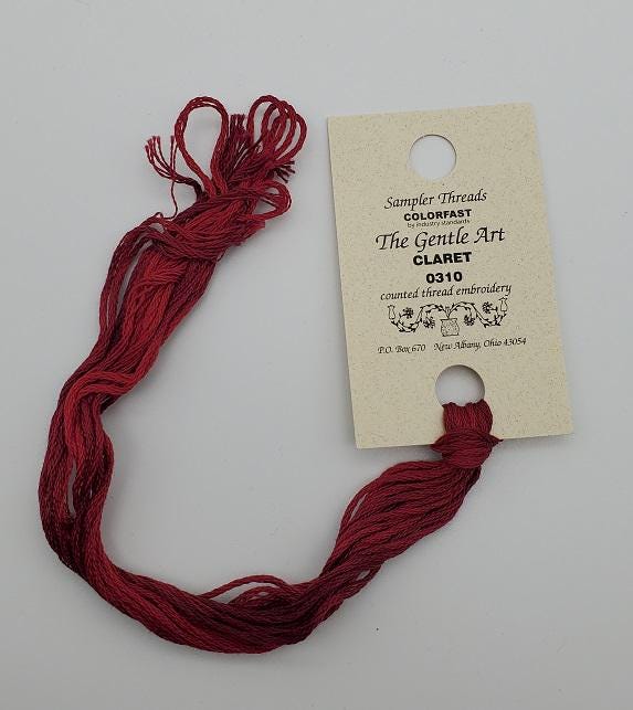 Claret - Gentle Art Sampler Hand-Dyed Floss - 0310